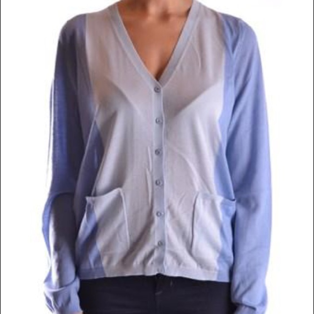 Fendi 100% Cashmere Baby Blue Sweater